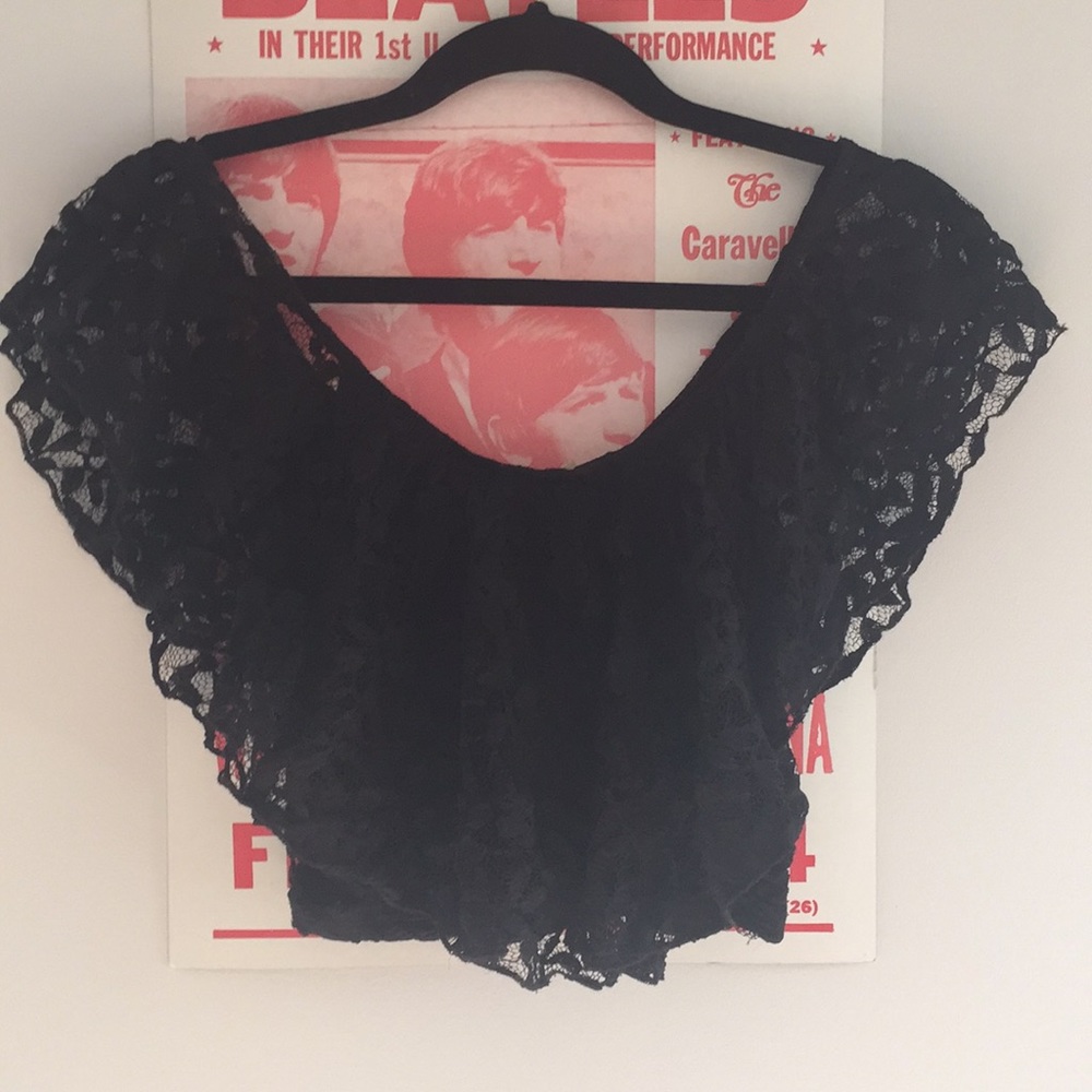 Urban Outfitters lace ruffle top